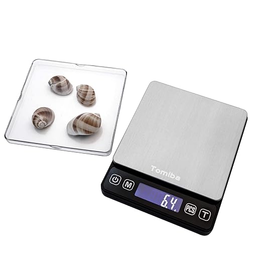 Precision Scale with Hold Function - Tomiba 3000g 0.01oz/0.1g Small Cooking Mini Food Scale Portable Electronic Jewelry Scale Batteries Included