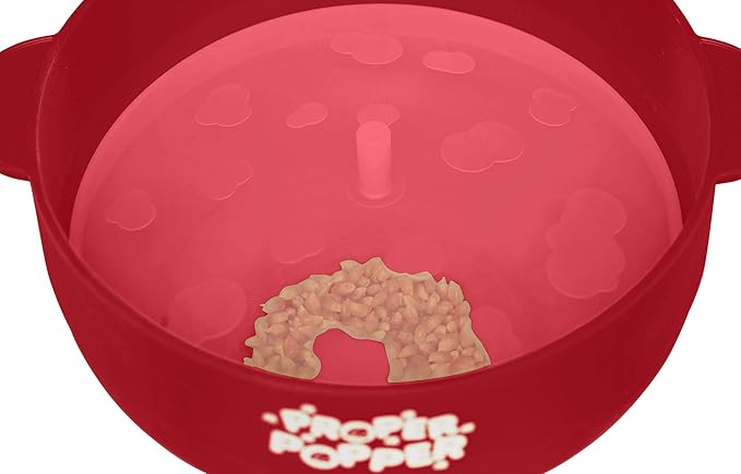 The Original Proper Popper Microwave Popcorn Popper, Silicone Popcorn Maker, Collapsible Bowl BPA Free & Dishwasher Safe - (Ruby Red)