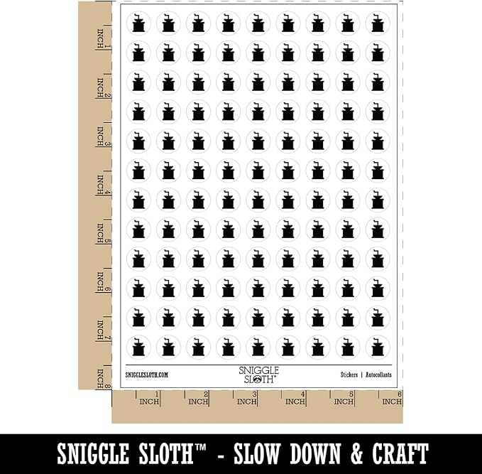 Coffee Grinder Solid 200+ Round Stickers - Image 2