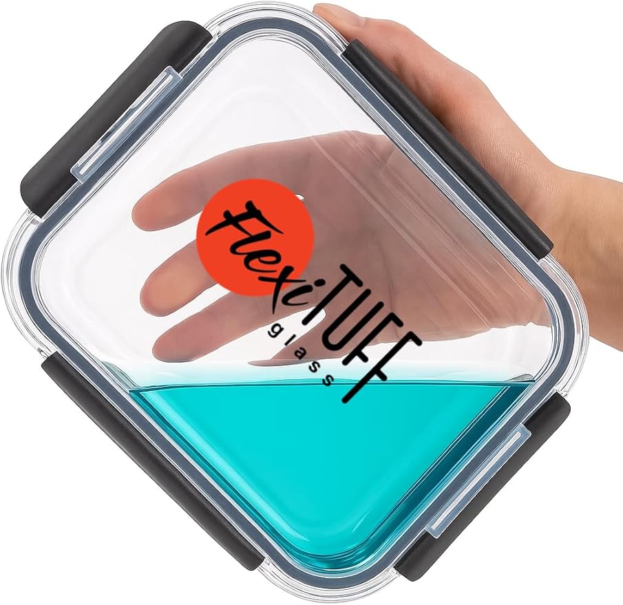 20pcs Set Food Storage Containers (10 Airtight & 10 Lids) |Lunch Containers | Meal Prep Containers | BPA Free, Leakproof Lids, Dishwasher, Microwave and Freezer Safe for Kitchen