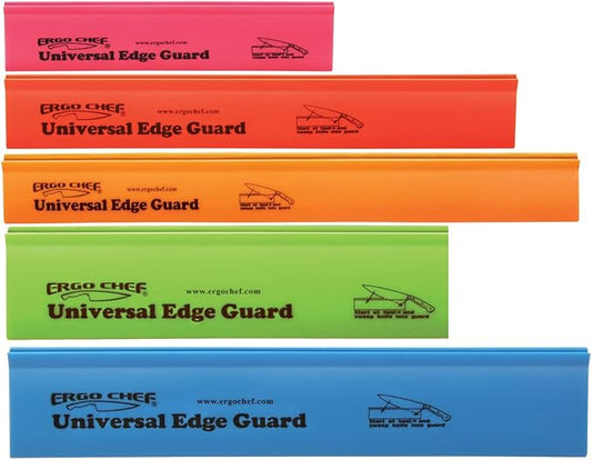 Ergo Chef 5pc Universal Knife Edge Guard Set Multicolored / Multi-sized / for Chef knife, Santoku, Bread, Utility and Paring knives