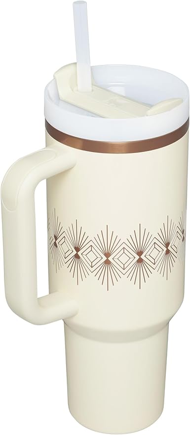 Stanley Quencher H2.O FlowState™ Tumbler 40 oz Cream Gloss Deco
