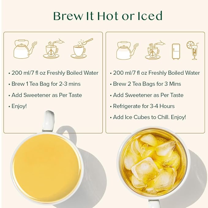 VAHDAM, Himalayan Green Tea (30 Count) High Grown, Non GMO, Gluten Free, Med Caffeine | Earthy & Smooth | Resealable & Individually Wrapped | Plant-Based Pyramid Tea Bags