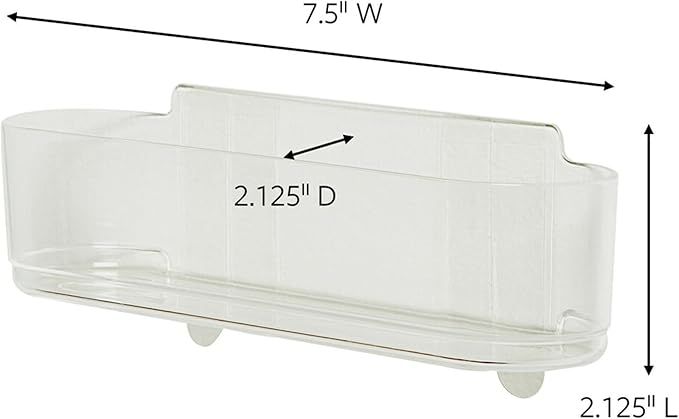 Command Medium Caddy, Holds up to 2 lb, 7.5" x 2.1" x 2.1", 1 Caddy with 4 Command Strips, Damage Free Organization Wall Mount to Cabinet, Kitchen, Pantry, Closet, or Under Sink