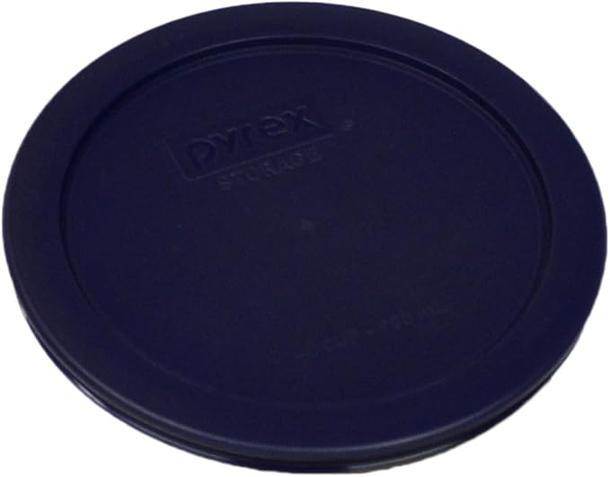 Pyrex Blue 2 Cup Round Storage Cover #7200-PC for Glass Bowls 6-Pack