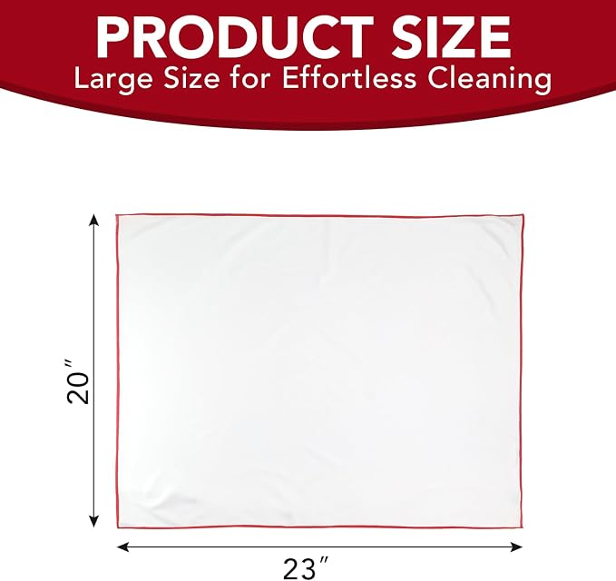 Wine Glass Polishing Cloths Large Glass Cleaning Cloth, Streak Free, Lint Free - Image 2