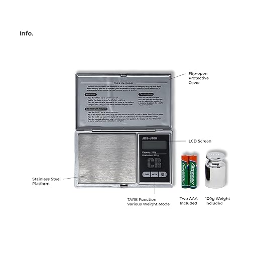 CR Scale Digital Pocket Scale - 1pc Premium Digital Food Scale 100g by 0.01g Digital Grams Scale Weight Scale Kitchen Scale Silver Gram Scale with Weight Portable Scale (JDS-J100) (Battery Included)