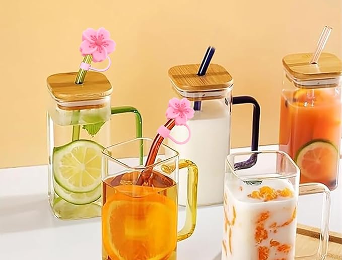 Silicone Straw Caps for 10mm Tumblers | Reusable Dust-Proof Straw Toppers Compatible with Stanley 30oz & 40oz Tumbler (pink 3p)