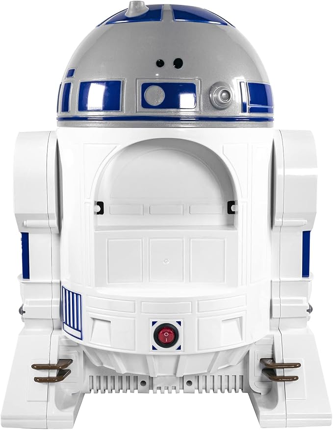 Uncanny Brands Star Wars R2D2 Popcorn Maker- Fully Operational Droid Kitchen Appliance