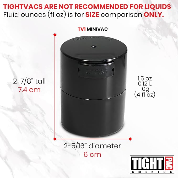 TIGHTPAC MINIVAC Portable Vacuum Seal Airtight Container – Keeps Coffee Beans - Image 7