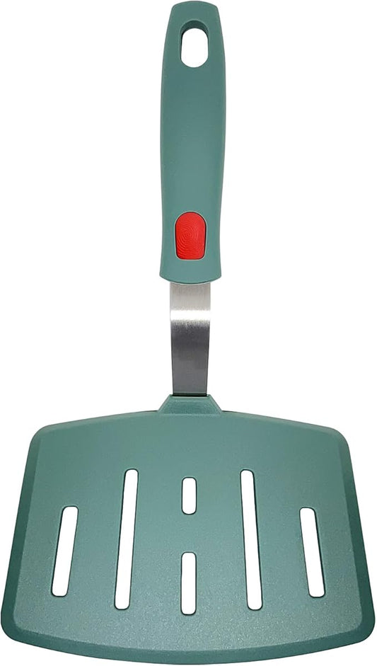 Silicone Spatula Turner, Heat Resistant Pancake Spatulas for Nonstick Cookware Pan, Wide Slotted Omelette Egg Spatula Fish Spatula Cooking Spatula for Kitchen Use Thin Flexible Spatula Dishwasher Safe