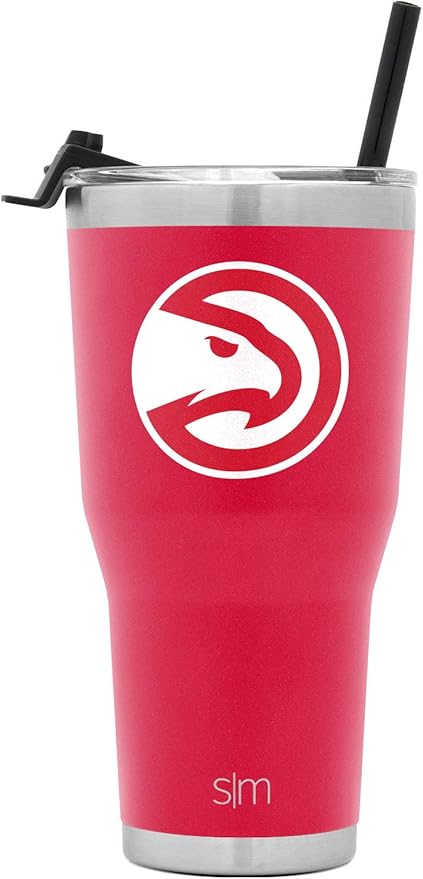Simple Modern Officially Licensed NBA Tumbler with Flip Lid and Straw Insulated Stainless Steel Cup | Cruiser Collection | 30oz