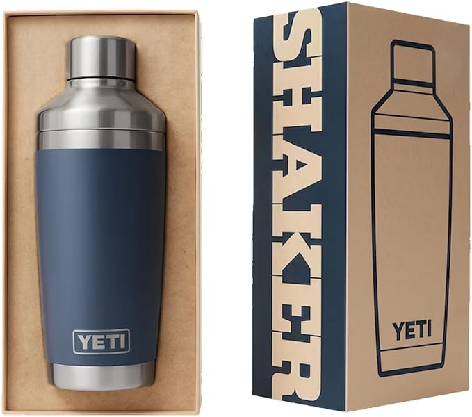 YETI Rambler 20 oz Cocktail Shaker, Stainless Steel, Vacuum Insulated, Rescue Red