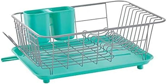 Farberware Classic Full Dishrack, 3-Piece, Aqua