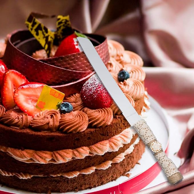 Rustic Wedding Cake Serving Set,Bride and Groom Cake Cutting Utensils,Pizza Pie Cake Knife and Server Set Pie Cake Serving Set Pie Cake Pizza Shovel Cutter