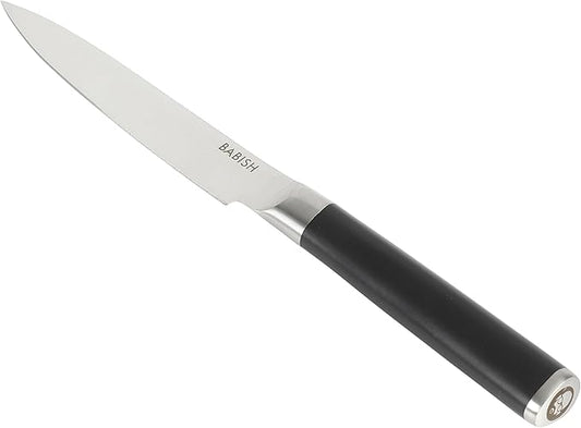 Babish 5-Inch Forged Utility Knife – High-Carbon 1.4116 German Steel Full Tang Kitchen Knife for Precision Cutting and Durability