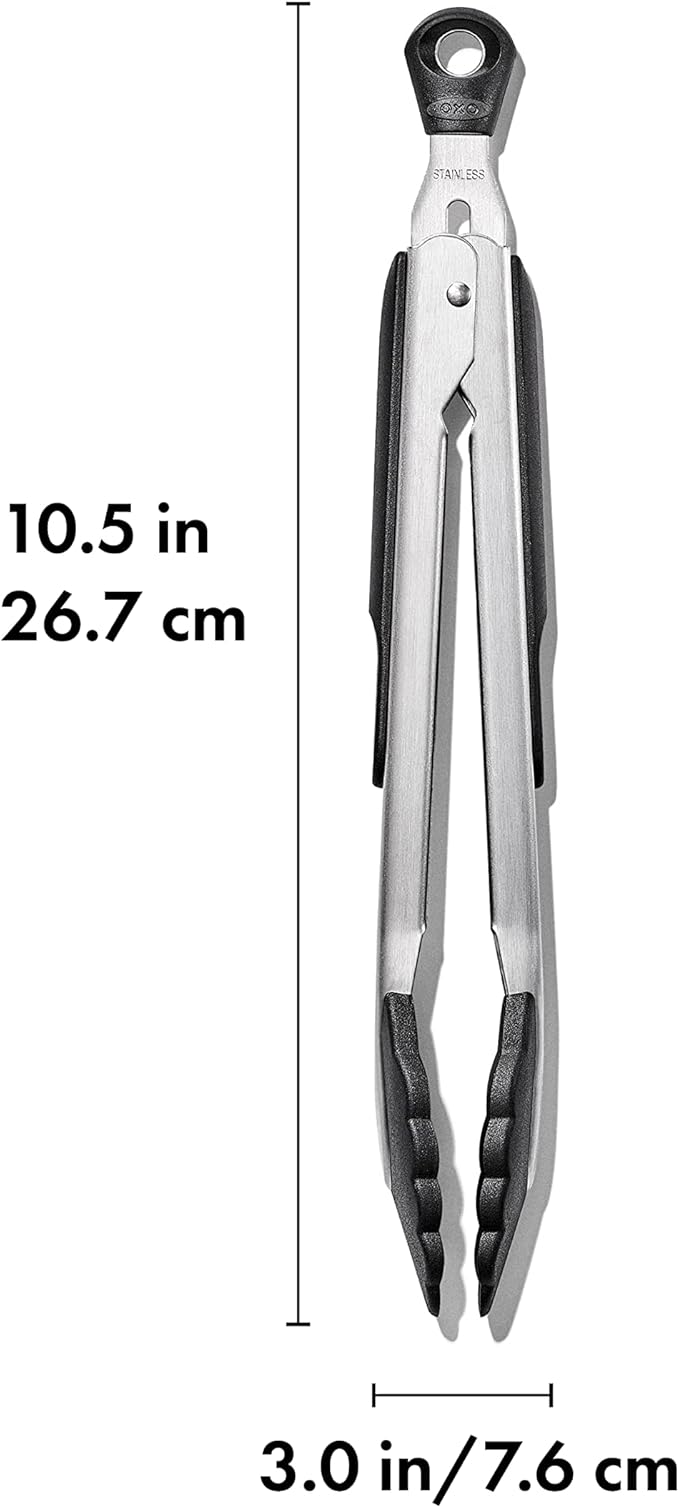 OXO Good Grips 9-Inch Locking Tongs with Nylon Heads