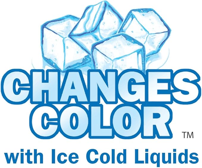 12oz Color Changing Stadium Cup, Durable plastic cups, BPA FREE, Reacting to ice cold liquids, Set of 12, Frosted Assorted (Colors may vary) - MADE IN USA