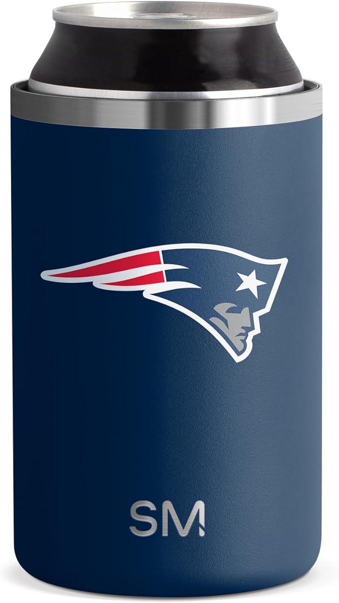 Simple Modern Officially Licensed NFL New England Patriots Gifts for Men, Women, Dads, Fathers Day | Insulated Ranger Can Cooler for Standard 12oz Cans - Beer, Seltzer, and Soda
