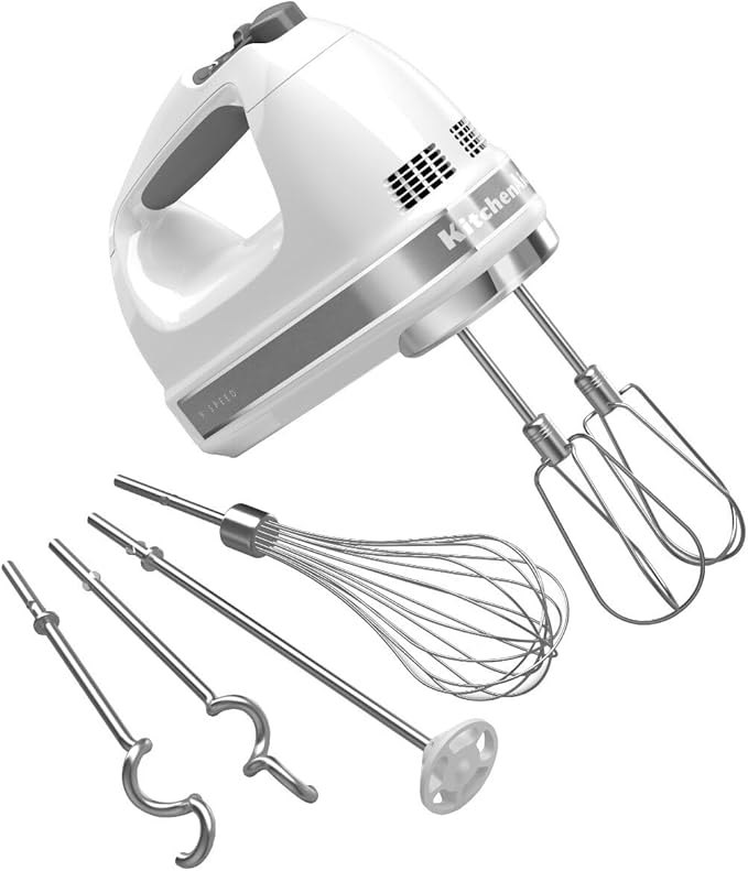 KitchenAid 9-Speed Hand Mixer - KHM926, White