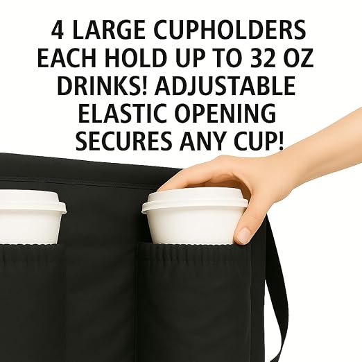 Extra Insulated Food Delivery Bag Cooler Bags Keep Food Warm Catering Therma - Image 6