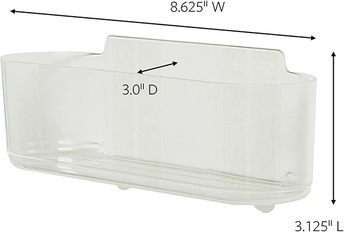 Command Large Caddy, Holds up to 4 lb, 8.6" x 3.1" x 3", 1 Caddy with 4 Command Strips, Damage Free Organization Wall Mount to Cabinet, Kitchen, Pantry, Closet, or Under Sink