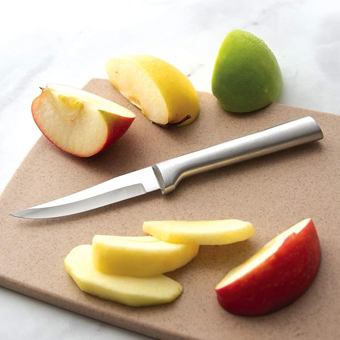 Rada Cutlery 3-Piece Paring Knife Galore Knife Gift Set, Silver Handles