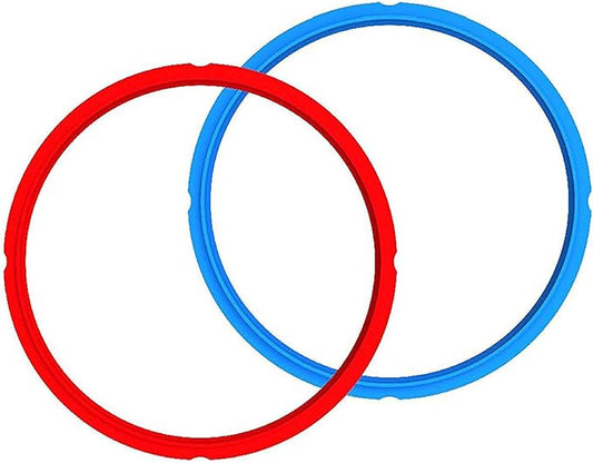Instant Pot Sealing Ring Mini 3-Qt, Inner Pot Seal Ring, Electric Pressure Cooker Accessories, Non-Toxic, BPA-Free, Replacement Parts, Red/Blue, 2 Count (Pack of 1)