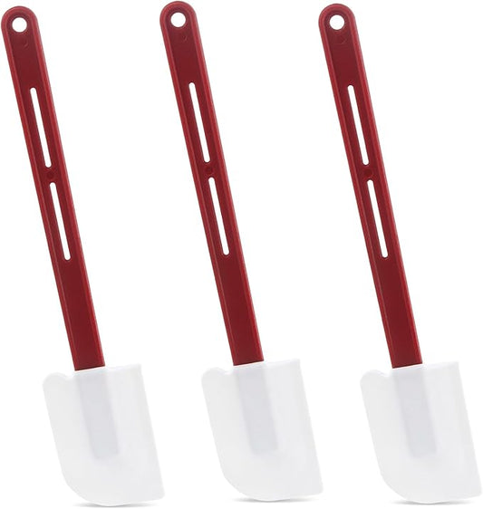 Silicone Baking Spatula Pack of 3, Silicone Rubber Spatulas 14-Inch, Rubber Spatulas for Baking, Cooking & Butter Scraping, Nostick & Heat Resistant