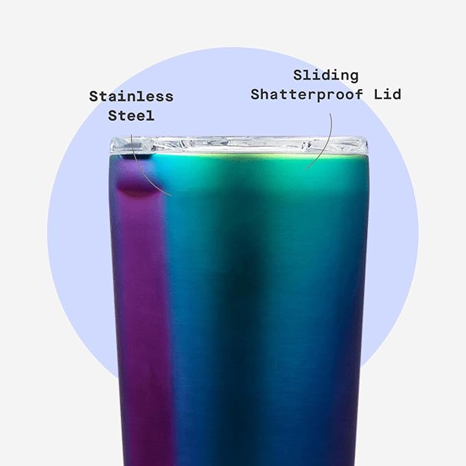 Corkcicle Classic Tumbler - Keeps Drinks Cold for 9 Hours & Hot for 3 - Triple-Insulated Stainless Steel - Holiday Tumbler Gift - 24 oz - Dragonfly