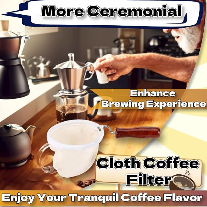 Cloth Coffee Filter More Sense of Ritual Handmade Coffee Filter Preferred - Image 4