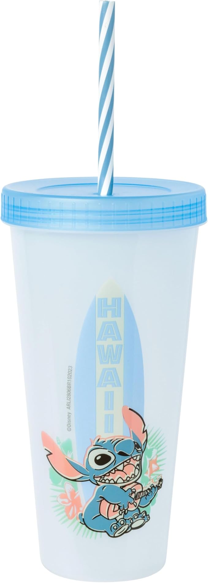 Silver Buffalo Disney Lilo and Stitch 4 Pack Color Changing Plastic Tumbler Set Featuring Stitch, 24 Ounces (Pack of 12)