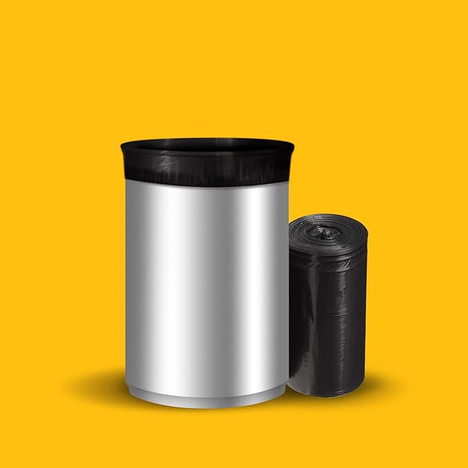 AmazonCommercial 23G SlimJim Rubbermaid - 23 Gallon - 150 Count - 1.1 Mil - Black (Pack of 4)