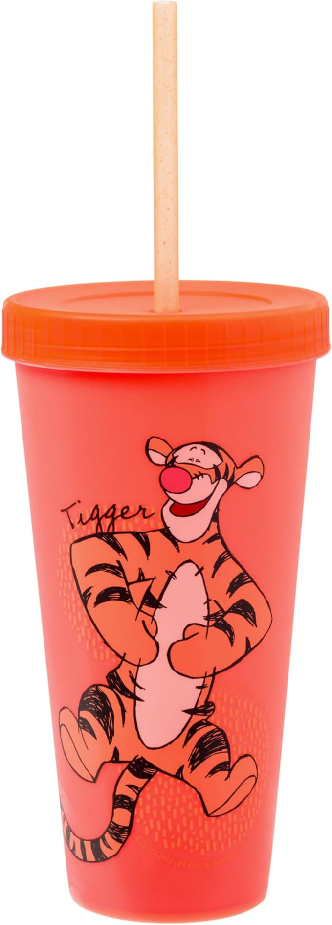 Silver Buffalo Disney Winnie the Pooh 4 Pack Color Changing Plastic Tumblers Featuring Eeyore, Winnie the Pooh, Tigger, and Piglet, 24 Ounces