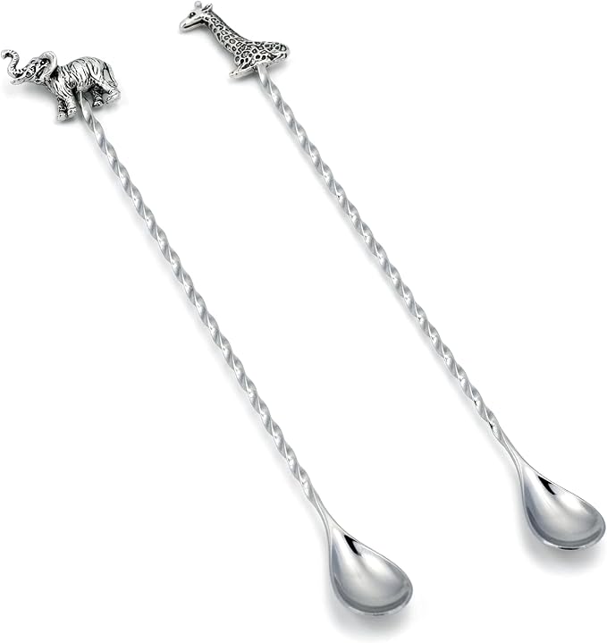 Homestia 12-Inch Animal Series Bar Spoon, 304 Stainless Steel Cocktail Spoon by Homestia