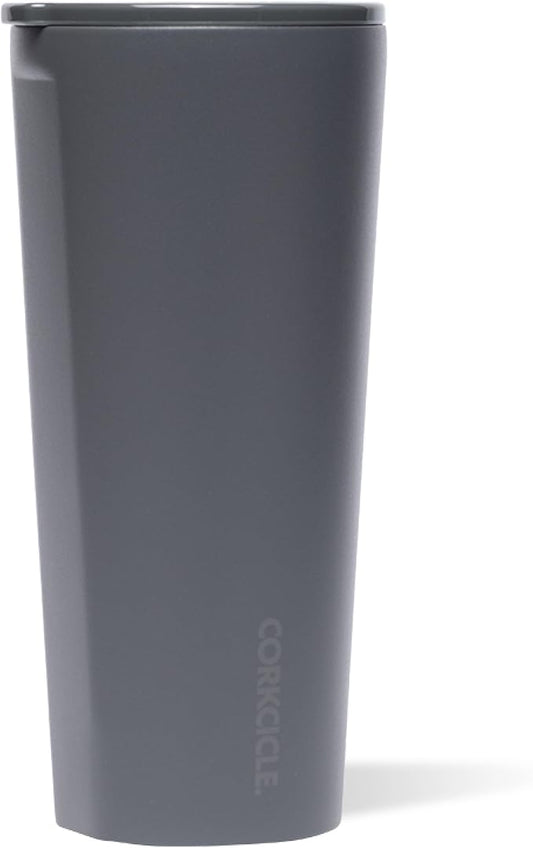 Corkcicle Classic Tumbler - Keeps Drinks Cold for 9 Hours & Hot for 3 - Triple-Insulated Stainless Steel - Holiday Tumbler Gift - 24 oz - Flint