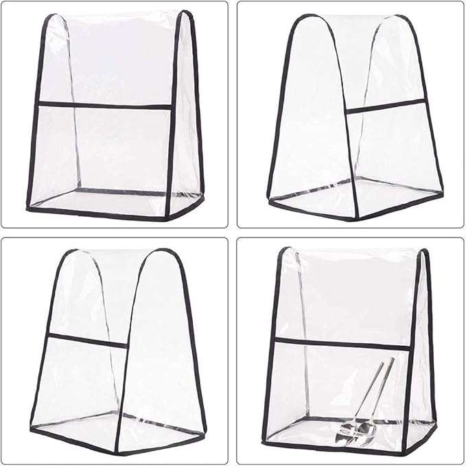 Transparent Cover for KitchenAid Stand Mixer, Large Size Covers with Organizer Bag Compatible 4.5-6 Quart KitchenAid Mixer, Fits All Tilt Head & Bowl Lift Models(Clear)