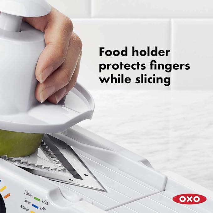 OXO Good Grips V-Blade Mandoline Slicer, White (1155700)