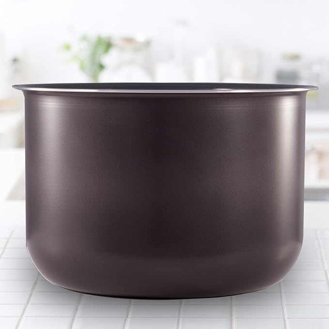 Instant Pot 3-Qt Ceramic Non-Stick Inner Cooking Pot for Rice, Slow Cooking, Black
