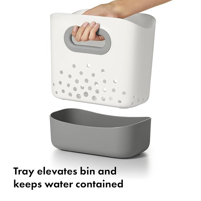 OXO Tot Stand Up Bath Toy Storage – Gray (Pack of 2)