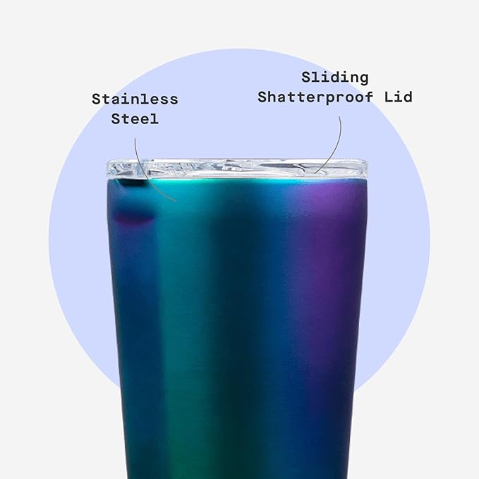 Corkcicle Classic Tumbler - Keeps Drinks Cold for 9 Hours & Hot for 3 - Triple-Insulated Stainless Steel - Holiday Tumbler Gift - 16 oz - Dragonfly