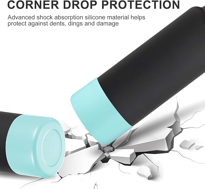 CHEETAH Protective Boot for Hydroflask Water Bottle 12oz - 40oz, BPA Free Bottom Silicone Sleeve Cover, Compatible with All Water Bottles with Bottom Width of 2.87-3.56in