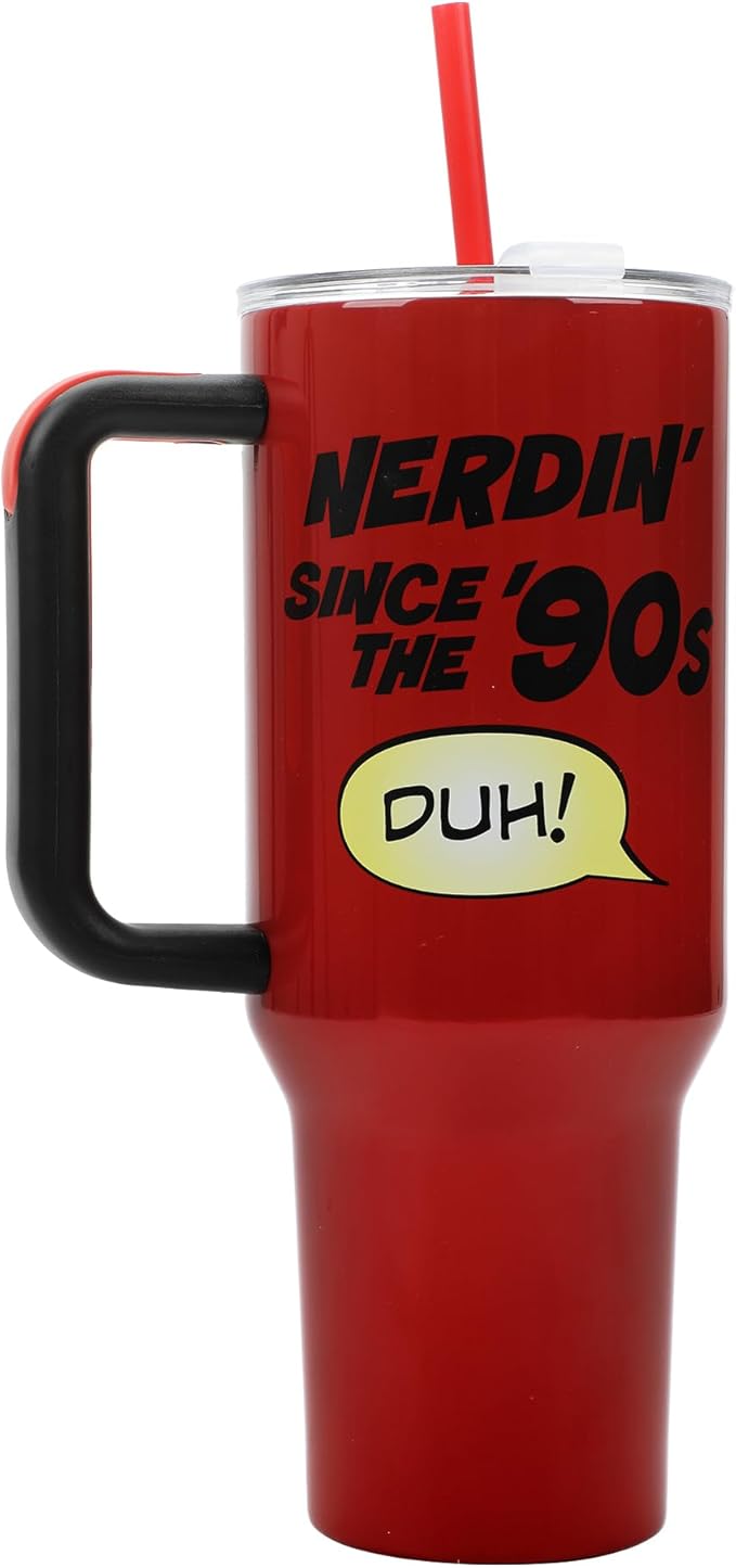 Bioworld Deadpool Nerdin' Since The 90s 40 Oz Stainless Steel Tumbler