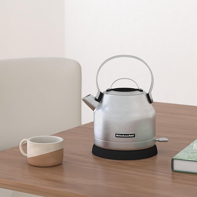 KitchenAid KEK1222SX 1.25-Liter Electric Kettle - Brushed Stainless Steel, Small