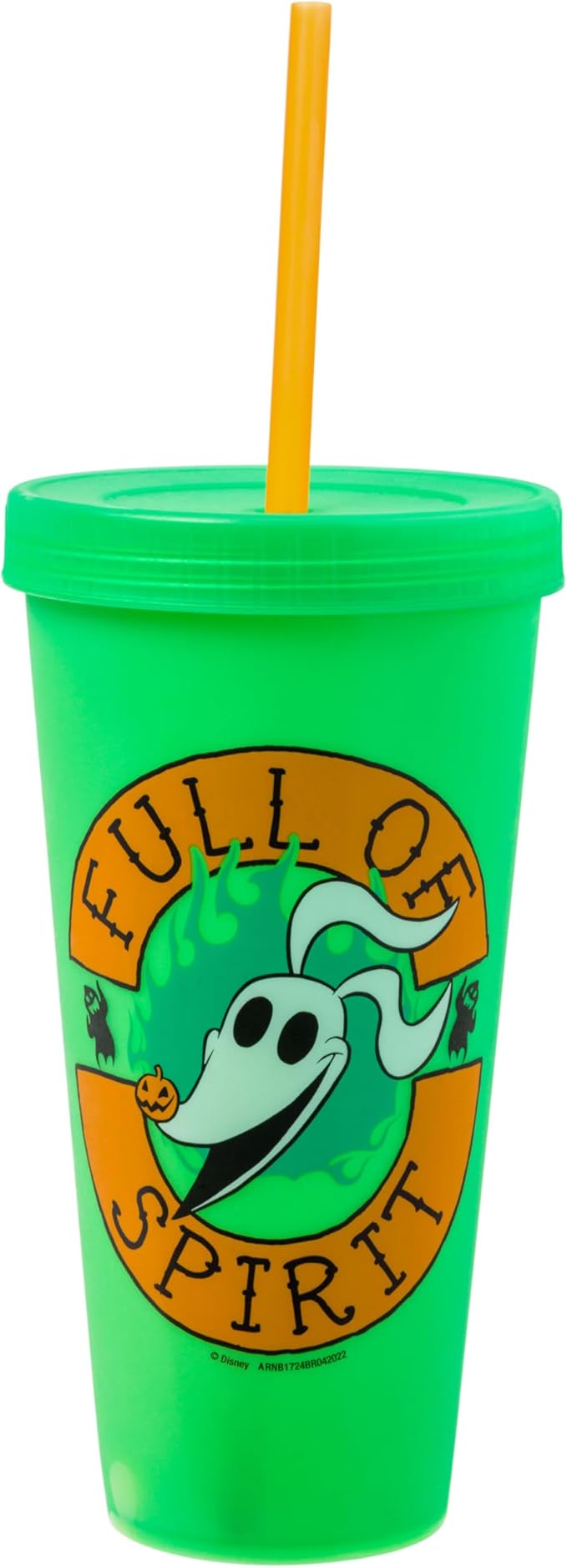 Silver Buffalo Disney The Nightmare Before Christmas 4 Pack Color Change Plastic Tumblers Featuring Jack Skellington, Sally, Oogie Boogie, and Zero, 24 Ounces