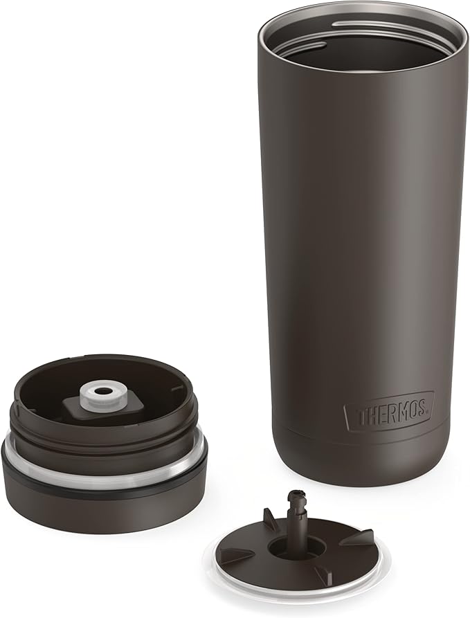 THERMOS ALTA SERIES Stainless Steel Tumbler 18 Ounce, Espresso Black