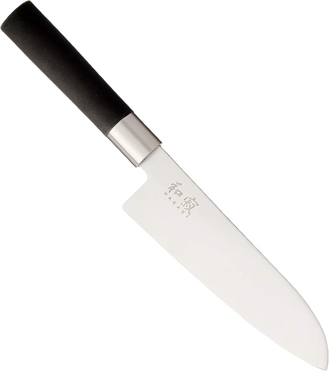Kai Wasabi Black Santoku Knife, 6-1/2-Inch