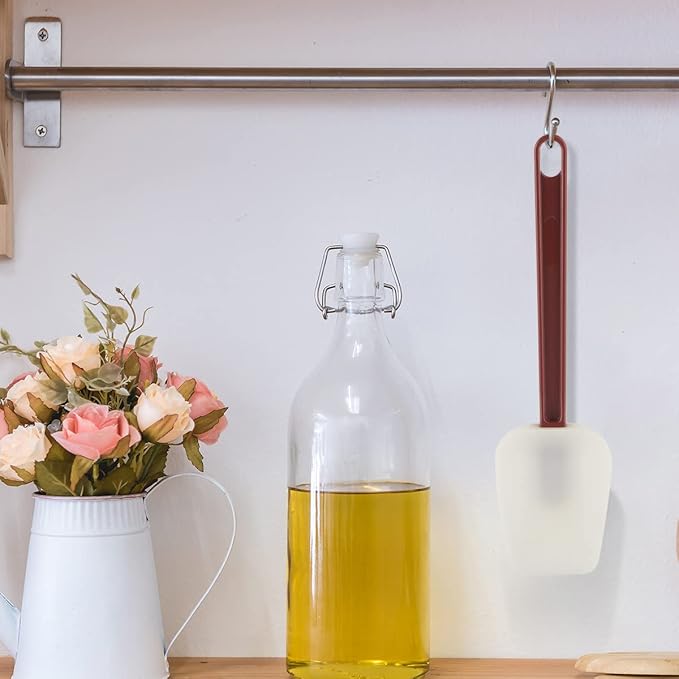 Commercial Spoonula Rubber Spatula Set, High Heat Spatula Spoon 9.5 Inches, Commercial Spatula for Cooking, Rubber Spatula Set Resistant to 500℉ (2 Spoonulas 9.5")