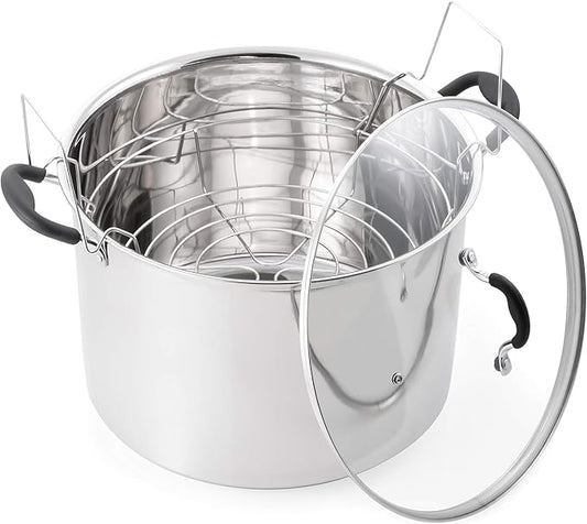 Prep•N•Cook by McSunley 21.5Qt Induction Stainless Steel Water Bath Canner