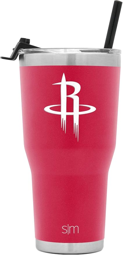 Simple Modern Officially Licensed NBA Tumbler with Flip Lid and Straw Insulated Stainless Steel Cup | Cruiser Collection | 30oz